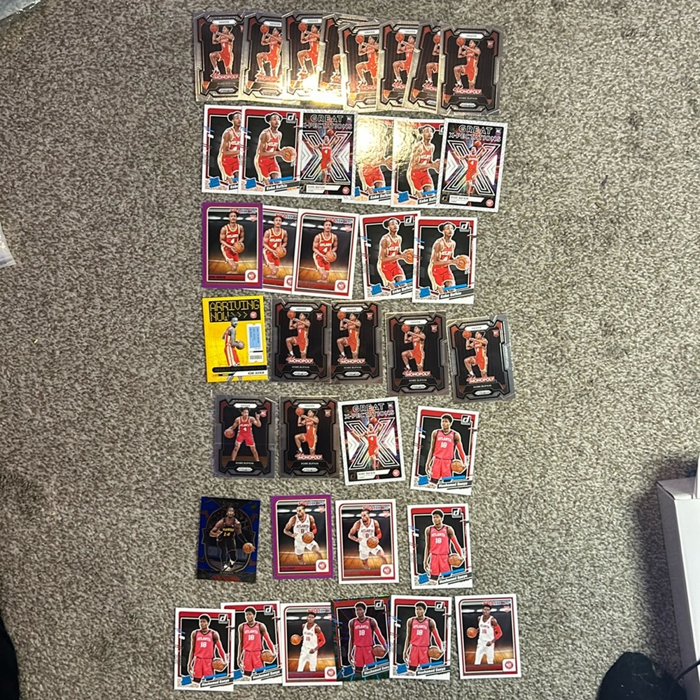Atlanta Hawks Rookie Card Lot Panini Prizm, Donruss, Select, and NBA Hoops RC